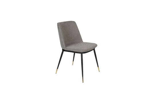 Grey fabric chair Lionel Clipped