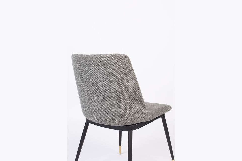 Grey fabric chair Lionel - 9