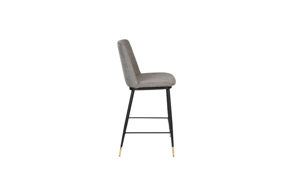 Grey fabric counter chair Lionel - 4