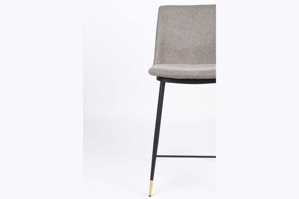 Grey fabric counter chair Lionel - 7