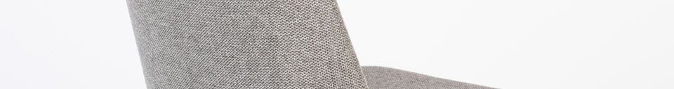 Material Details Grey fabric counter chair Lionel