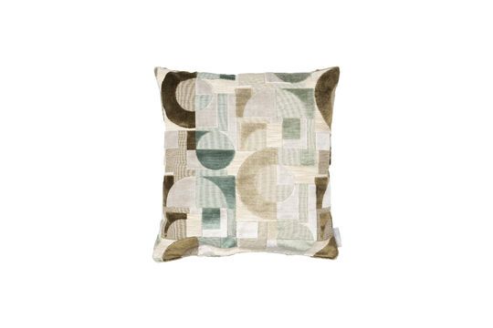 Grey fabric cushion Festive Clipped