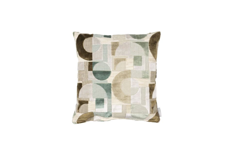 Grey fabric cushion Festive Zuiver