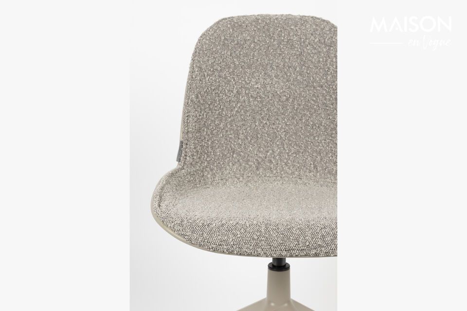 Grey fabric office chair Albert Kuip Zuiver