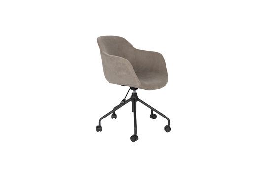 Grey fabric office chair Junzo Rib Clipped