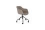 Miniature Grey fabric office chair Junzo Rib Clipped