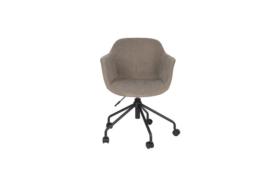 Grey fabric office chair Junzo Rib - 1