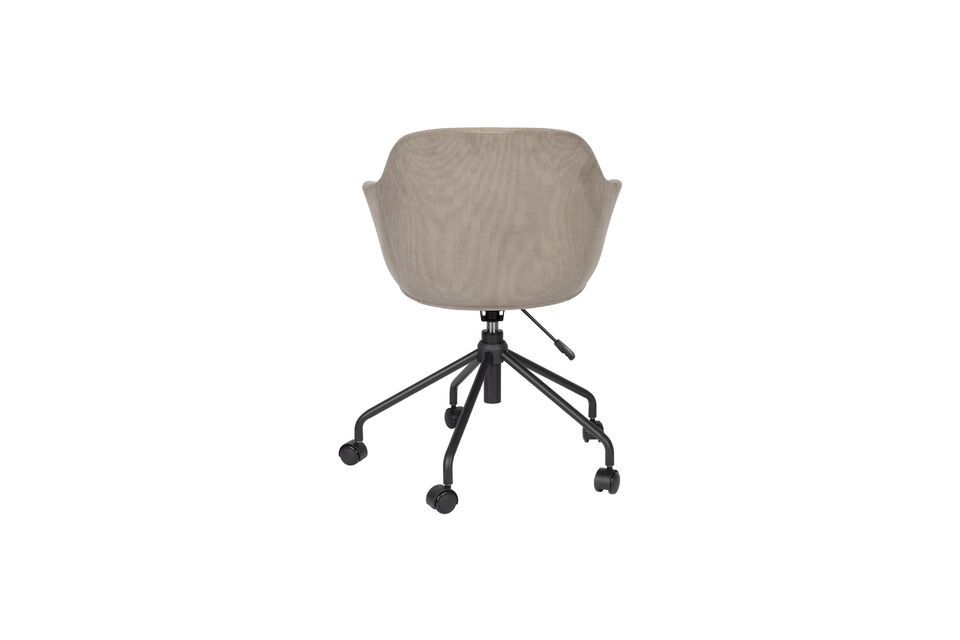 Grey fabric office chair Junzo Rib - 4