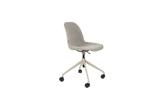 Grey fabric office chair with wheels Albert Kuip Clipped