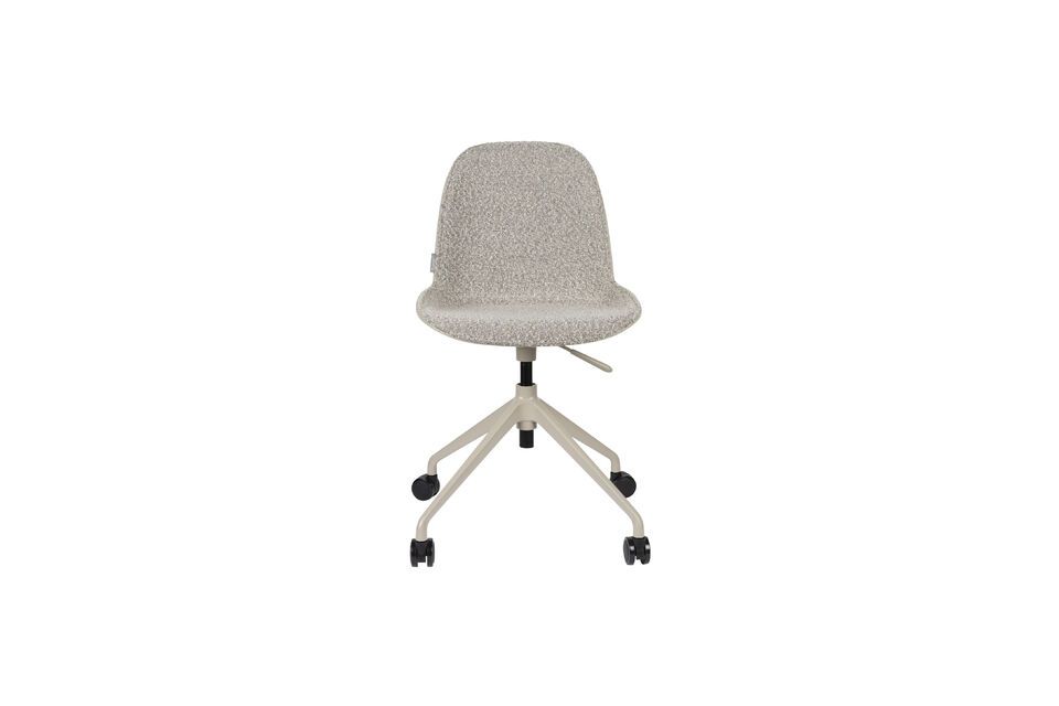 Grey fabric office chair with wheels Albert Kuip - 2