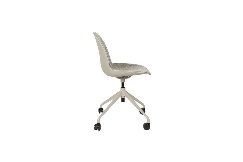 Grey fabric office chair with wheels Albert Kuip - 3