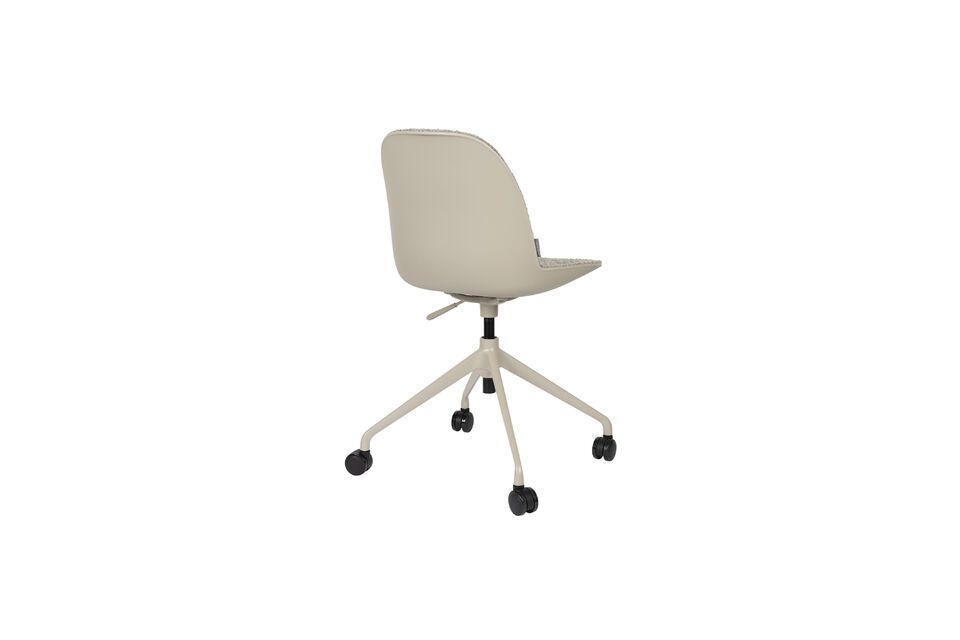 Grey fabric office chair with wheels Albert Kuip - 4