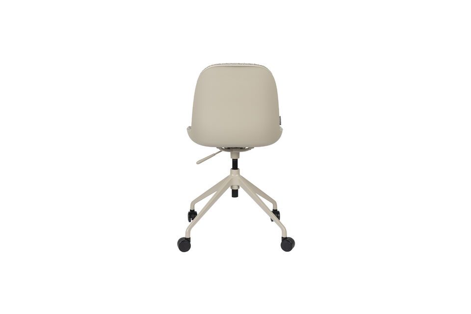 Grey fabric office chair with wheels Albert Kuip - 5