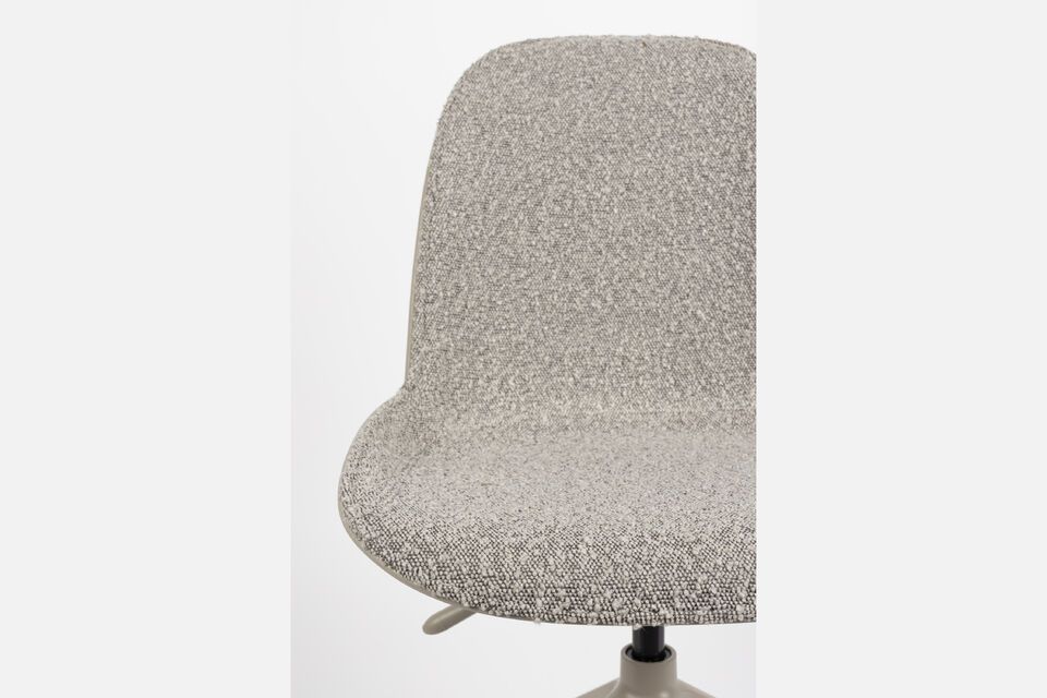 Grey fabric office chair with wheels Albert Kuip - 6