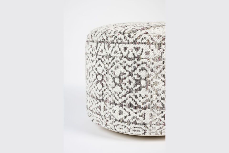 Grey fabric pouffe Liv - 5