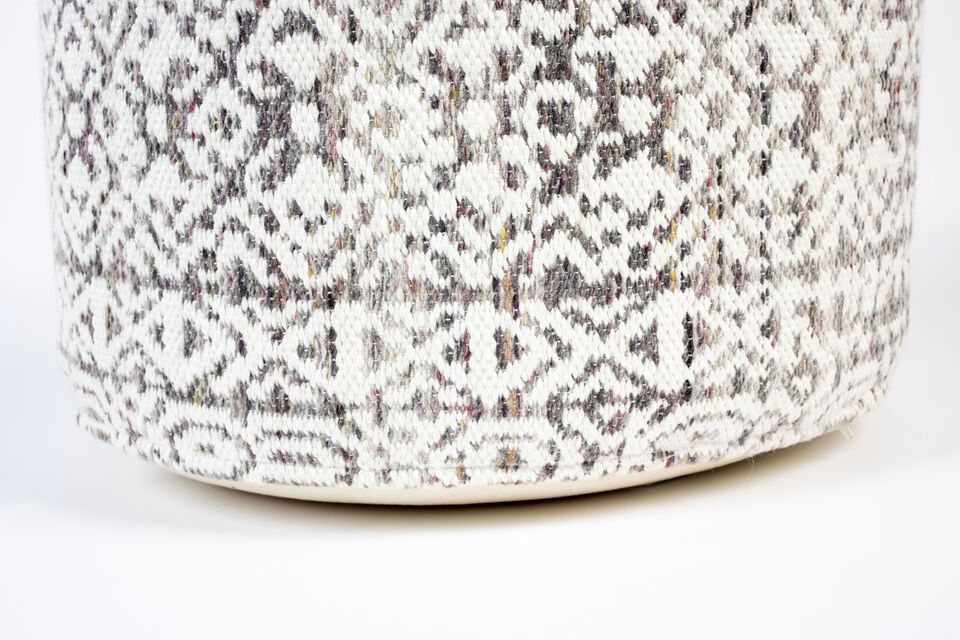 Grey fabric pouffe Liv - 6