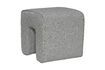 Miniature Grey fabric pouffe Sculpture 3