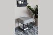 Miniature Grey fabric rectangular stool Milou 4