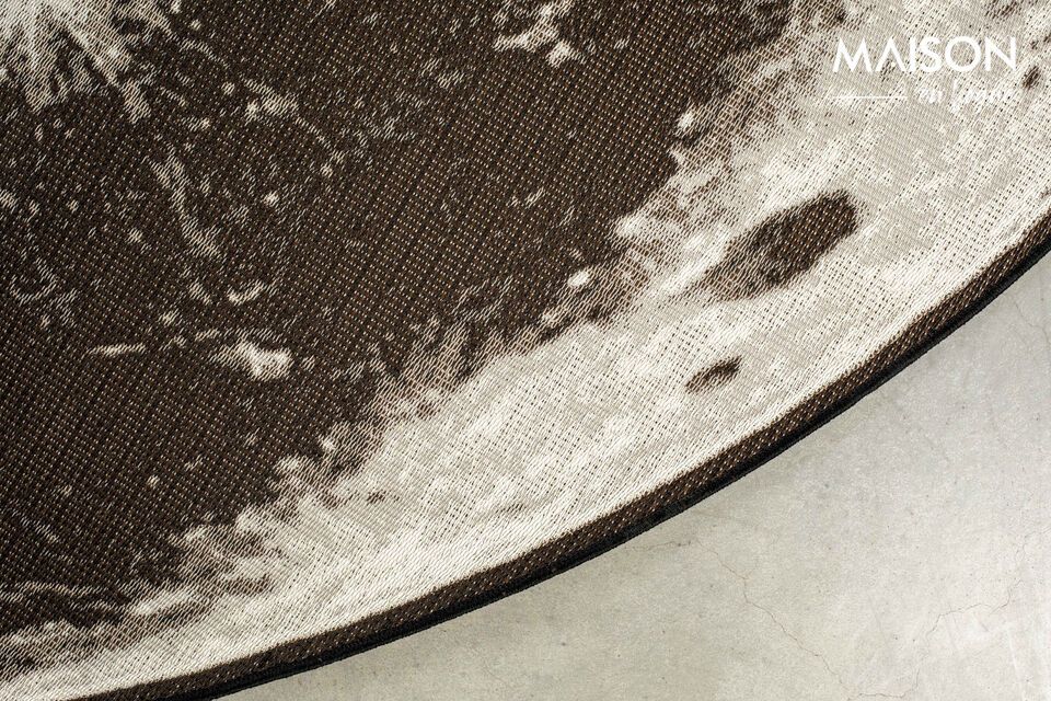 Grey fabric rug 200x200 cm Moon - 3