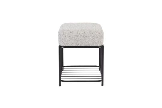 Grey fabric stool Milou Clipped