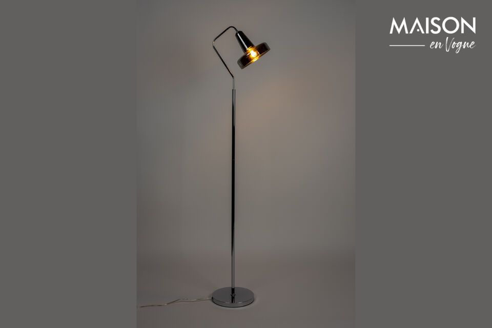 Grey glass floor lamp Anshin White Label