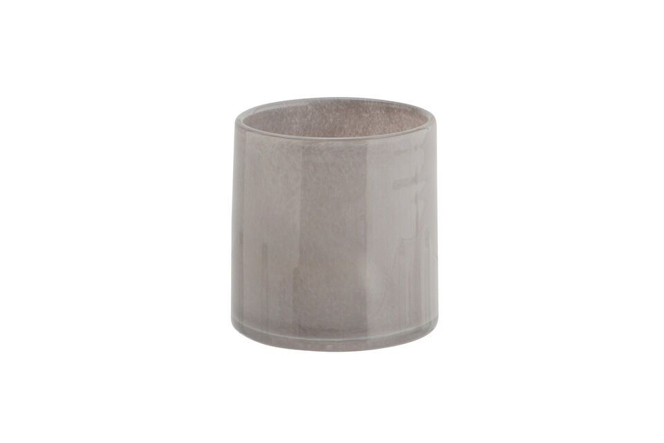 Grey glass planter H12 Glower Madam Stoltz