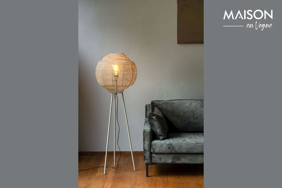 Grey iron floor lamp Meezan - 3