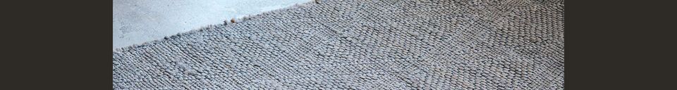 Material Details Grey jute rug 130x85 cm Mara