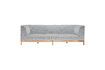 Miniature Grey oak wood 3 seater sofa Moment 8