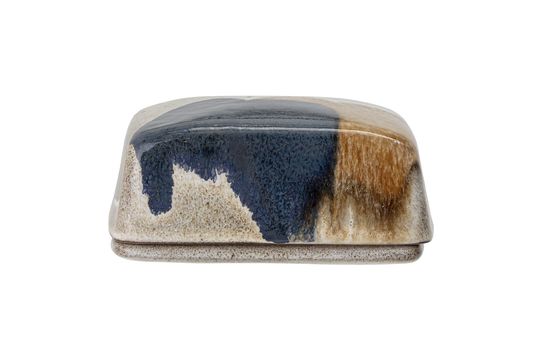 Grey stoneware butter dish Jules