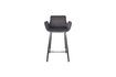 Miniature Grey velvet counter chair Brit 6