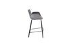 Miniature Grey velvet counter chair Brit 7