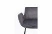 Miniature Grey velvet counter chair Brit 11