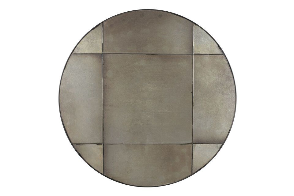 Grey wooden mirror Mado DutchBone