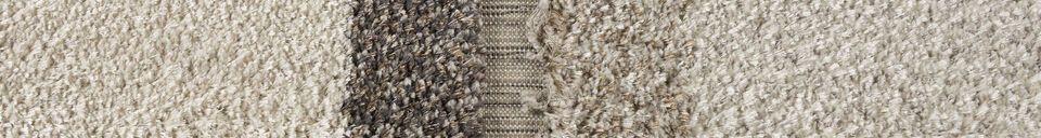 Material Details Grey wool rug 160x230 cm Zest