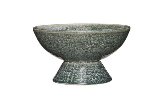 Groove petrol blue ceramic bowl