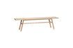 Miniature Ground light oak veneer bench 1