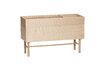 Miniature Ground light oak veneer planter 1