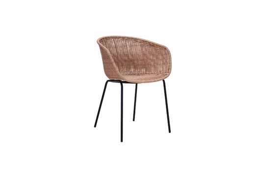 H apur beige wicker armchair Clipped