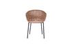 Miniature H apur beige wicker armchair 4