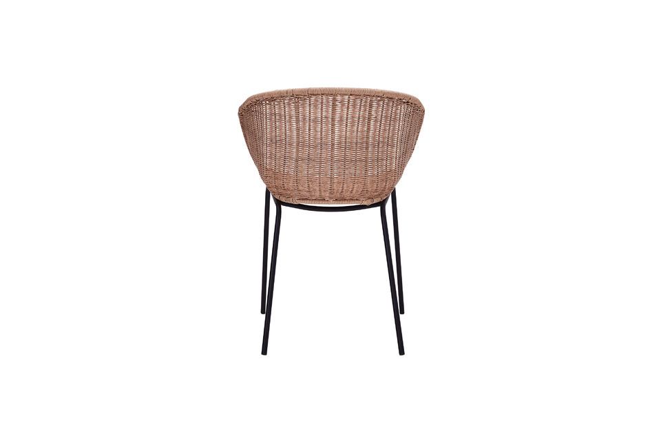 H apur beige wicker armchair - 4