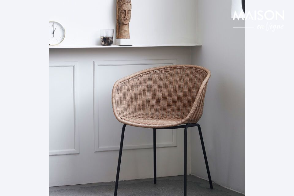 H apur beige wicker armchair House Doctor