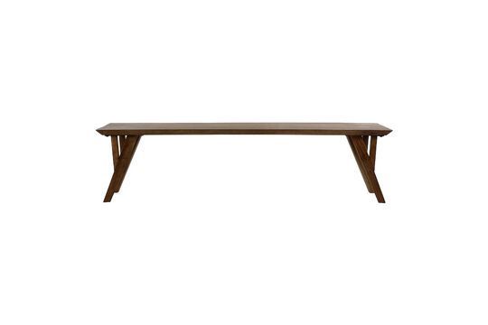 H opper dark wood bench Clipped