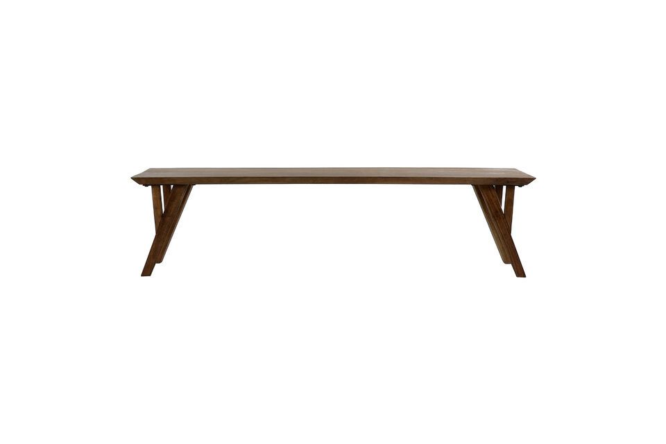 H opper dark wood bench Pomax