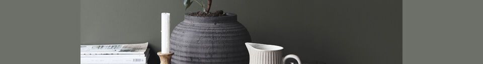 Material Details Hafa grey terracotta planter