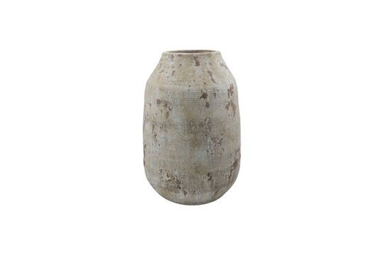 Hafe beige terracotta vase Clipped