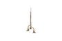 Miniature Hana gilded metal suspension lamp Clipped