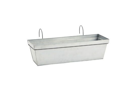 Hanger grey galvanized iron planter Clipped