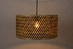 Miniature Hanging lamp in beige bamboo wood Isla 1