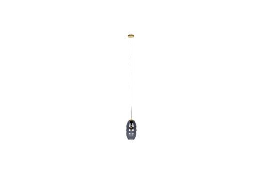 Hanging lamp in grey glass Lauren Clipped